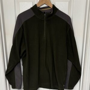 REI Co-op Rimrock 1/4 Zip Microfleece Pullover Army Green.Size Large